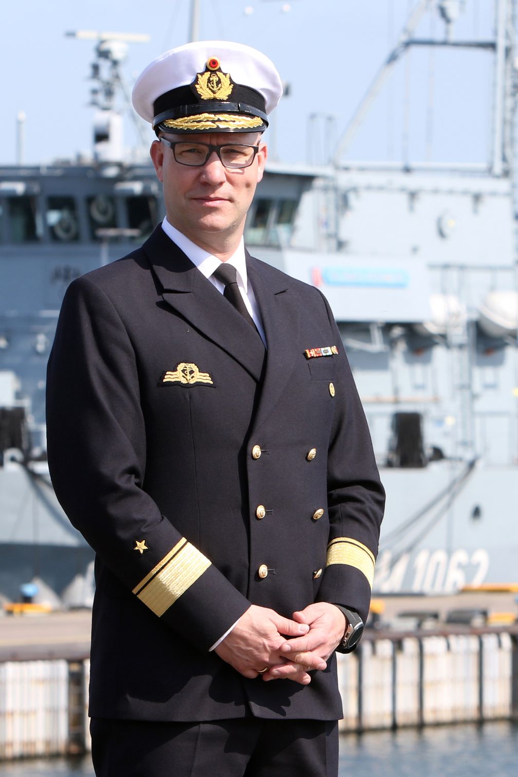 Portrait des Kdr der Einsatzflotille I in Kiel Flotillenadmiral Christian Bock, er übernimmt das Kommando am 19.04.2018 Bild: Björn Wilke