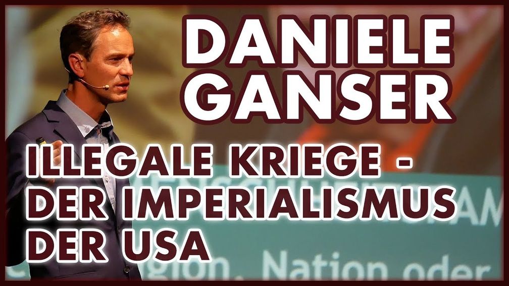 Bild: Screenshot Video: "Illegale Kriege: Iran, Kuba, Afghanistan, Irak, Syrien - Daniele Ganser" (https://youtu.be/awq7ny8xA1k) / Eigenes Werk