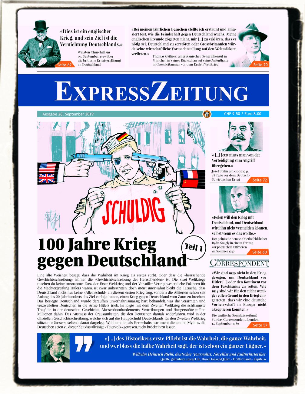 Zeitung: Titelbild der ExpressZeitung Ausgabe 28 (Symbolbild)