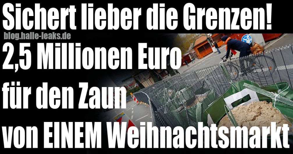 Weihnachtsmarkt Breitscheidplatz: 2,5 Millionen für einen Hochsicherheitszaun. Es wäre billiger die Grenzen wieder zu kontrollieren (Symbolbild)