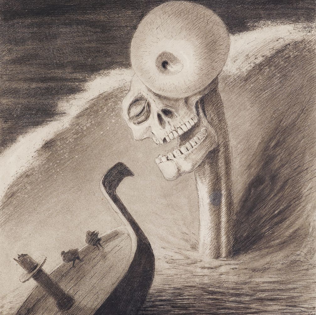 ALFRED KUBIN 1877–1959, Das Grausen, um 1902 Bild: © Eberhard Spangenberg, München/Bildrecht, Wien 2022 Fotograf: Leopold Museum, Wien