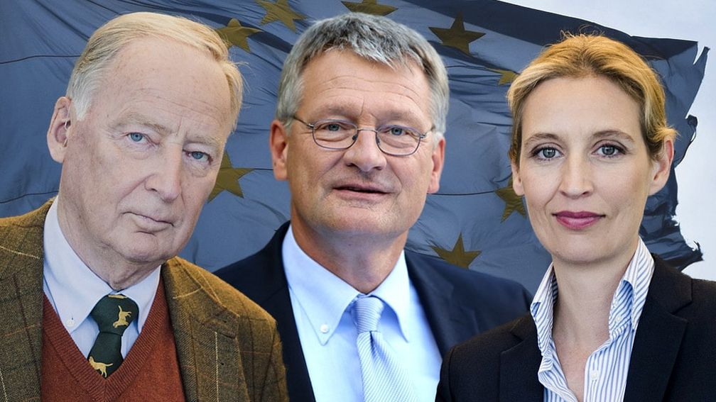 Prof. Dr. Jörg Meuthen, Dr. Alice Weidel und Dr. Alexander Gauland (2018)