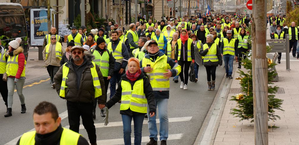 Gelbwesten: Demonstration in Belfort am 1. Dezember 2018