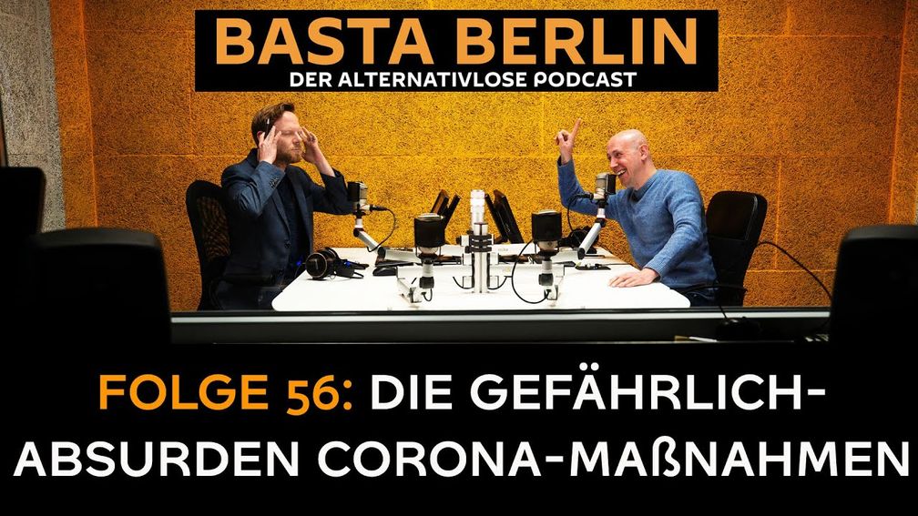 Bild: Screenshot Video: "Basta Berlin (Folge 56) – Erschütternde Recherchen: Die gefährlich-absurden Corona-Maßnahmen" (https://youtu.be/nTvFCyJ3o-A) / Eigenes Werk