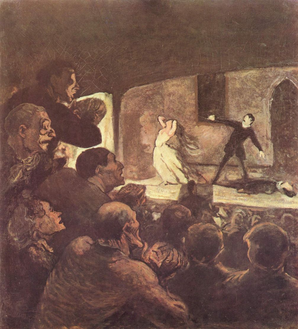 Theaterszene, Gemälde von Honoré Daumier (Symbolbild)
