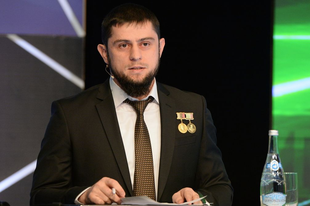 Archivbild: Minister für Nationalpolitik, Außenbeziehungen, Presse und Information der russischen Teilrepublik Tschetschenien Achmed Dudajew (2023) Bild: Said Zarnajew / Sputnik
