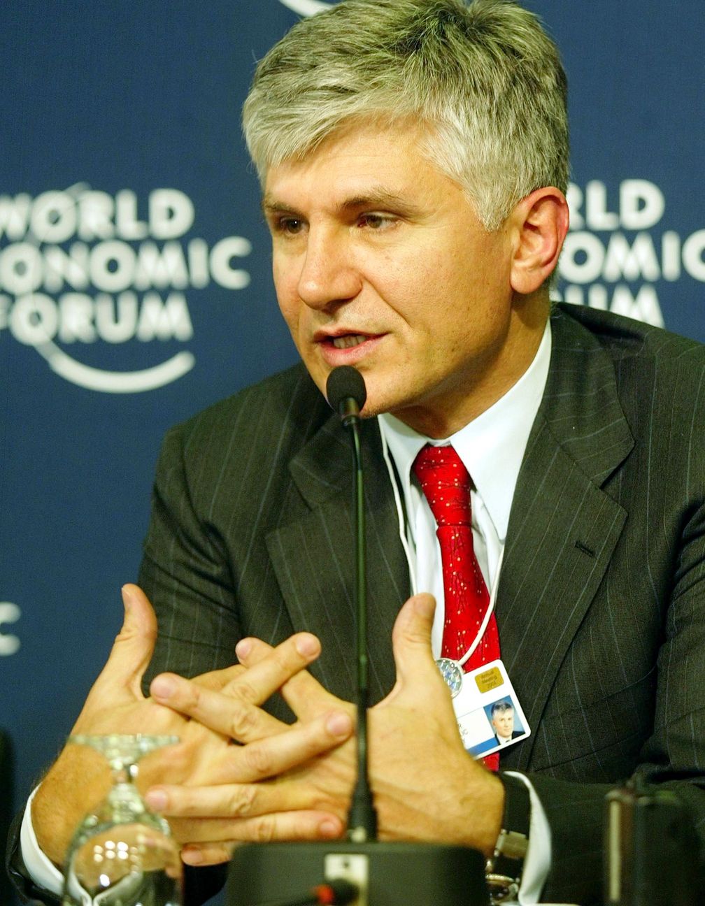 Zoran Đinđić, Januar 2003 in Davos