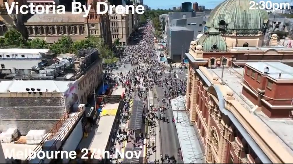 Melbourne Demo am 27.11.2021