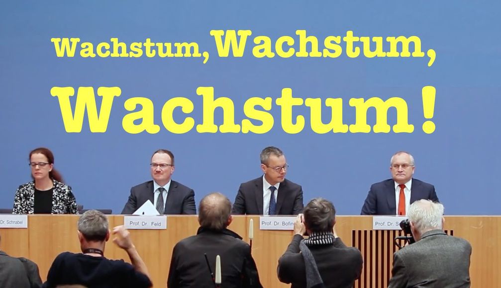 Wirtschaftsweise (2015): Eine Gruppe von Menschen, die in ihrer gesamten Existenz noch keine richtige Angabe gemacht hatten.