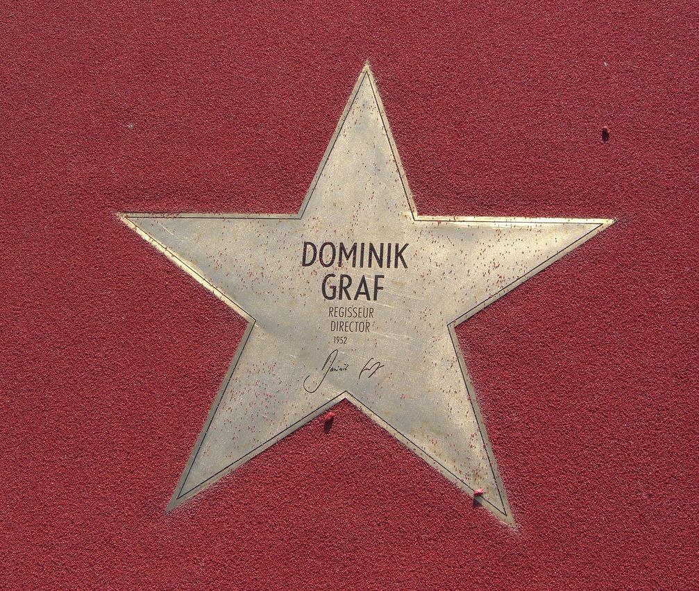 Stern von Dominik Graf auf dem Boulevard der Stars in Berlin
