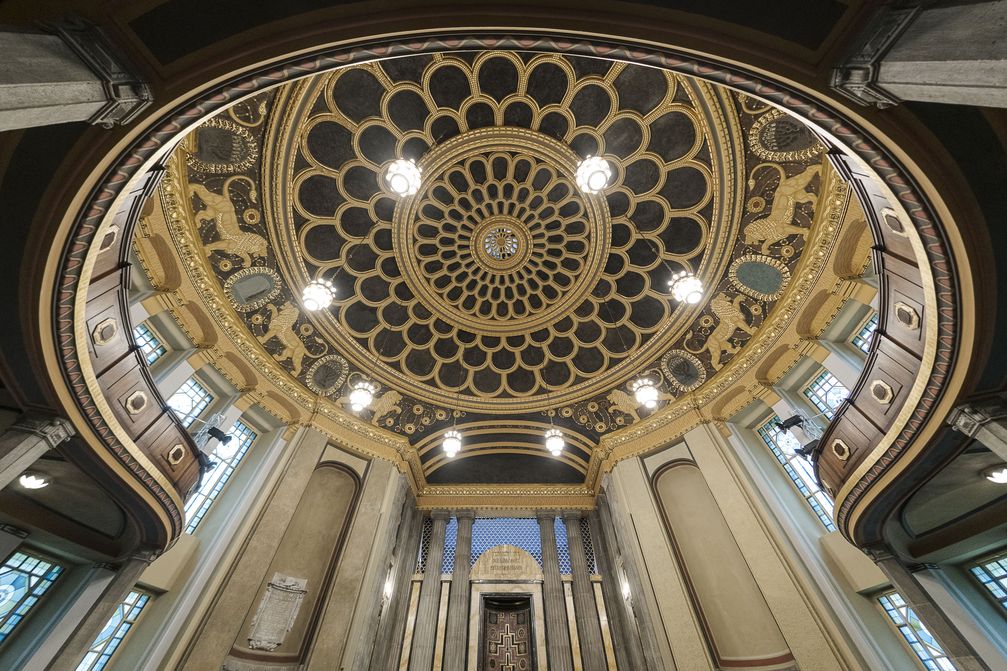 Das Kulturforum Görlitzer Synagoge mit prachtvollem Kuppelsaal. Bild: Europastadt GörlitzZgorzelec Gmb Fotograf: Europastadt GörlitzZgorzelec Gmb