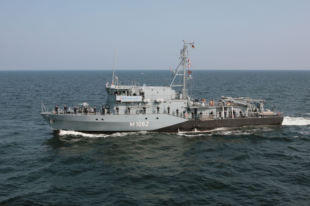 Minenjagdboot SULZBACH-ROSENBERG in Fahrt Bild: Bundeswehr