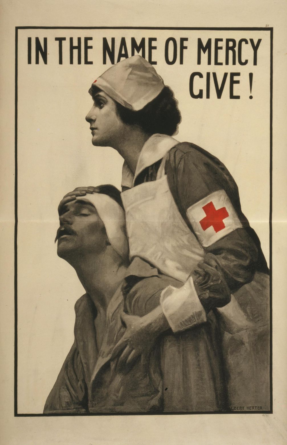 Red Cross poster from the First World War.