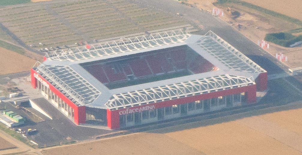 Luftaufnahme des Stadions von FSV Mainz 05