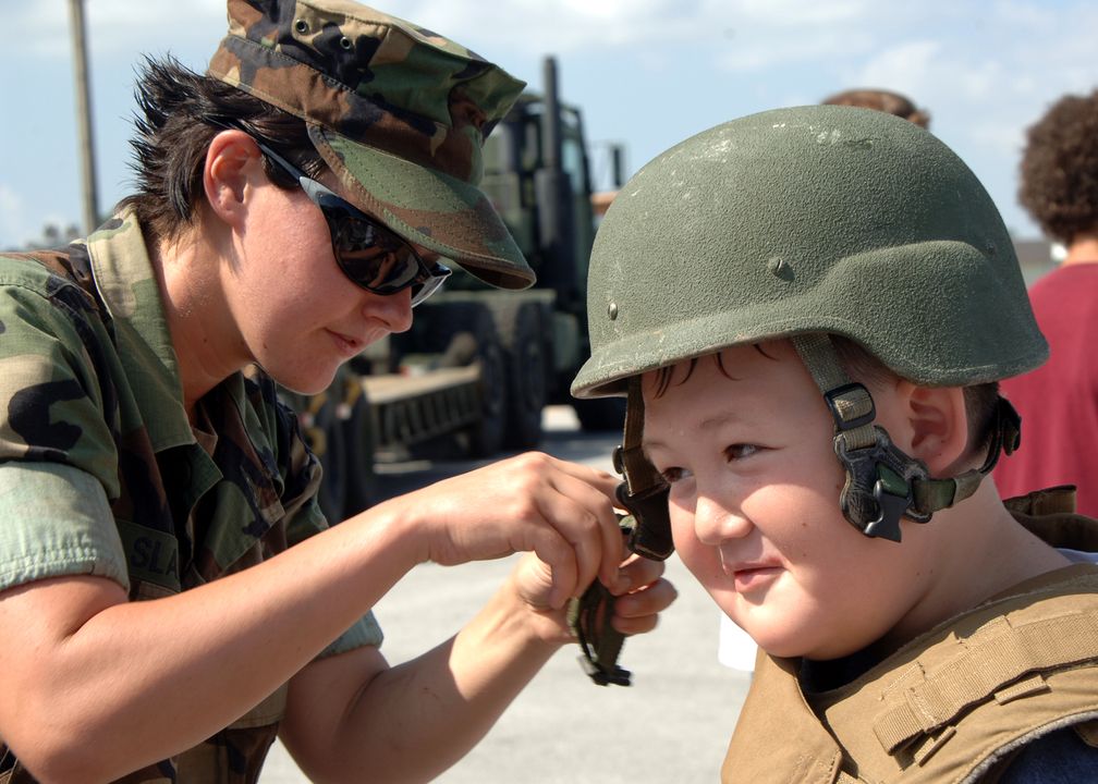 Militärhelm aus Kevlar (Symbolbild)