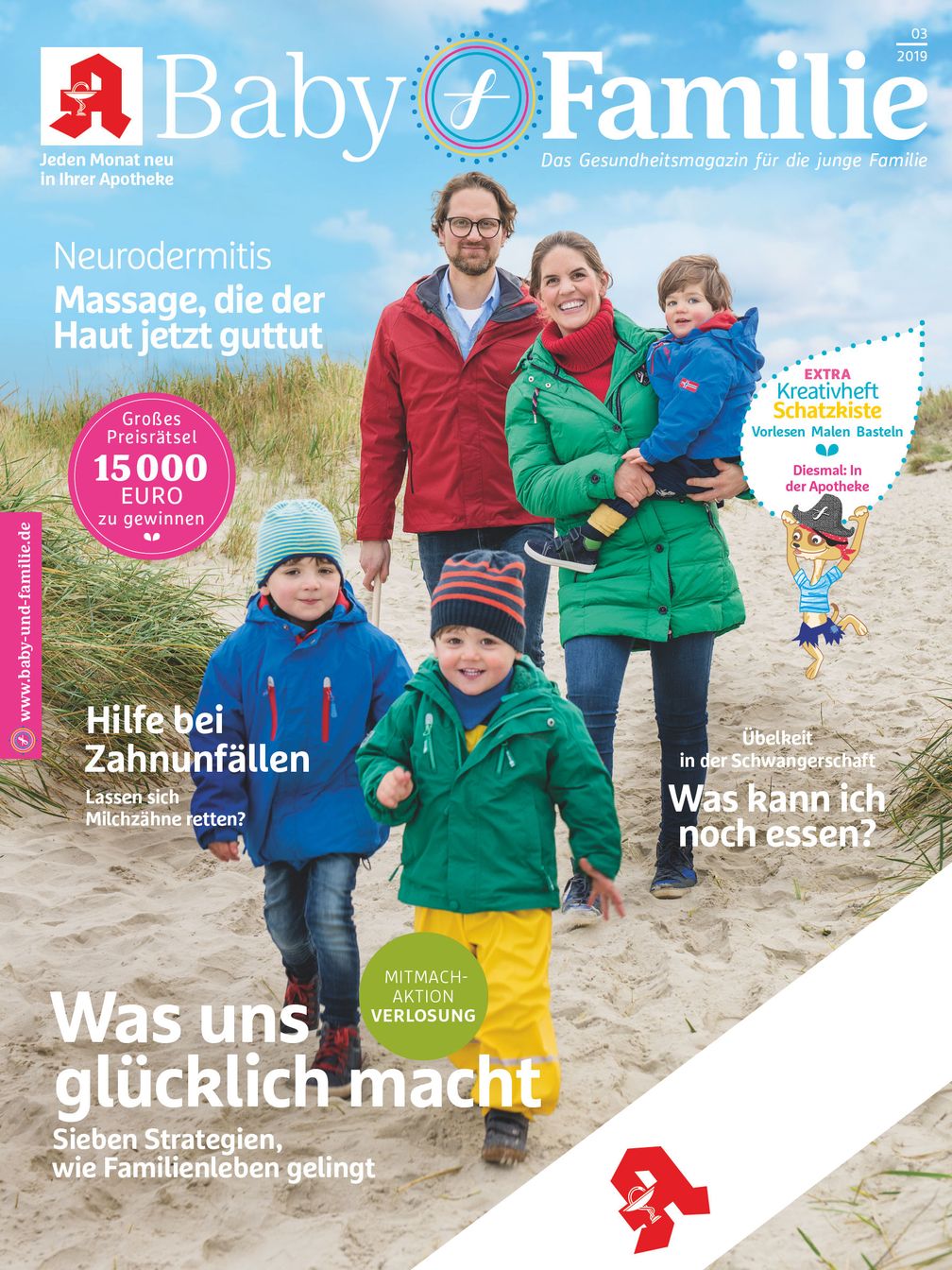 Titelbild Baby und Familie 3/2019. Bild: "obs/Wort & Bild Verlag - Baby und Familie"