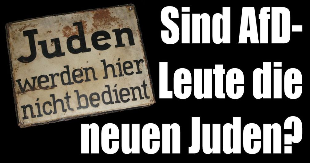 Die Parallelen sind nicht zu leugnen: Früher waren Juden ausgestoßene des Regimes, heute sollen es Anhänger der Alternative für Deutschland (AfD) sein (Symbolbild)