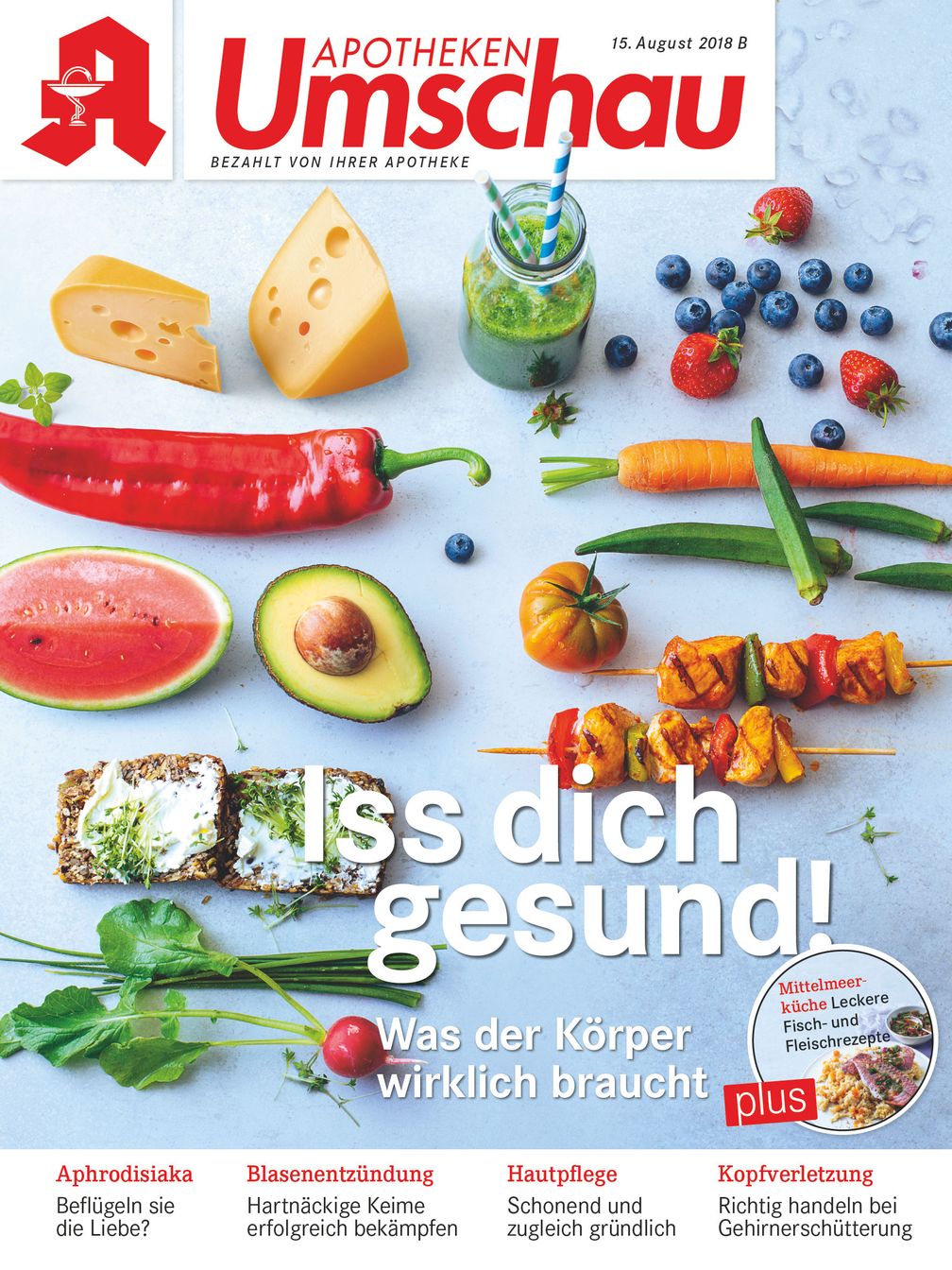 Titelbild Apotheken Umschau B August 2018. Bild: "obs/Wort & Bild Verlag - Apotheken Umschau"