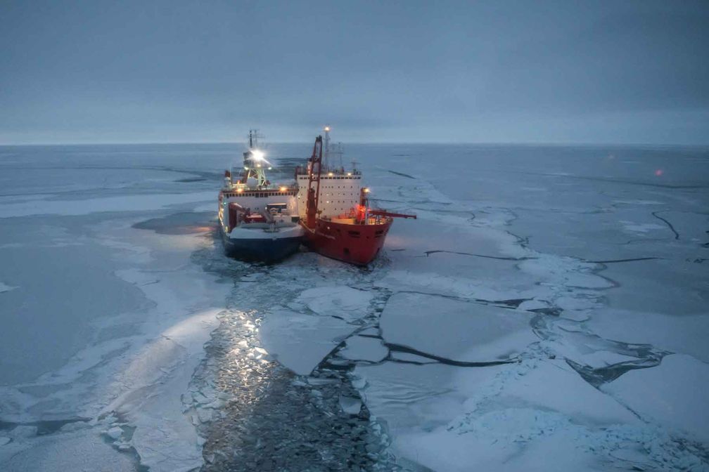 FS Polarstern und Akademik Fedorov
Quelle: Foto: Alfred-Wegener-Institut / Esther Horvath, CC-BY 4.0 (idw)