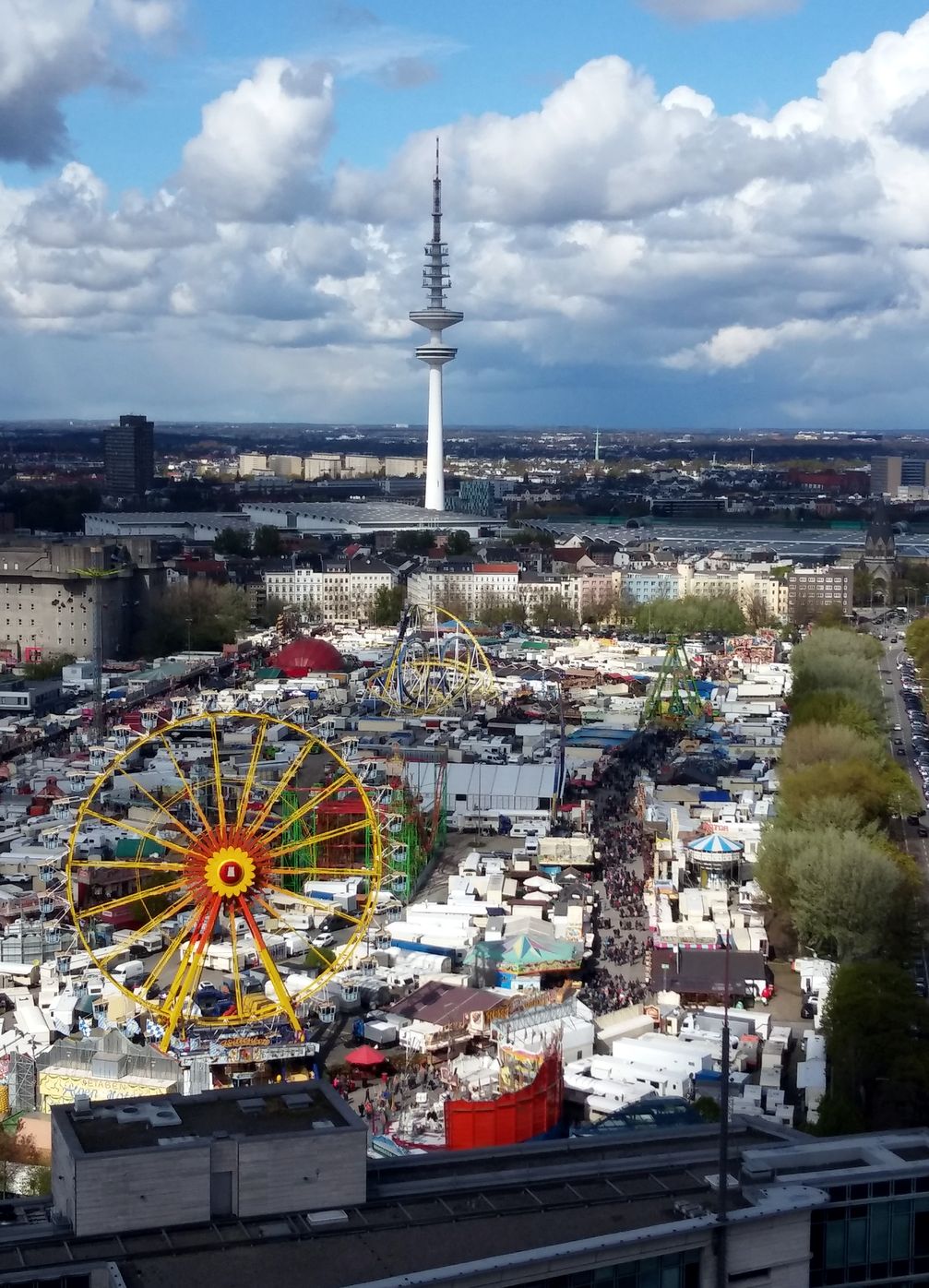 Gesamtansicht Hamburger Dom, April 2017