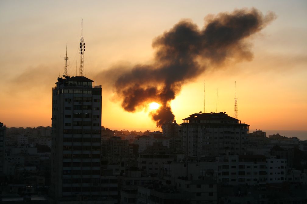 Feuer in Gaza Stadt (Symbolbild)