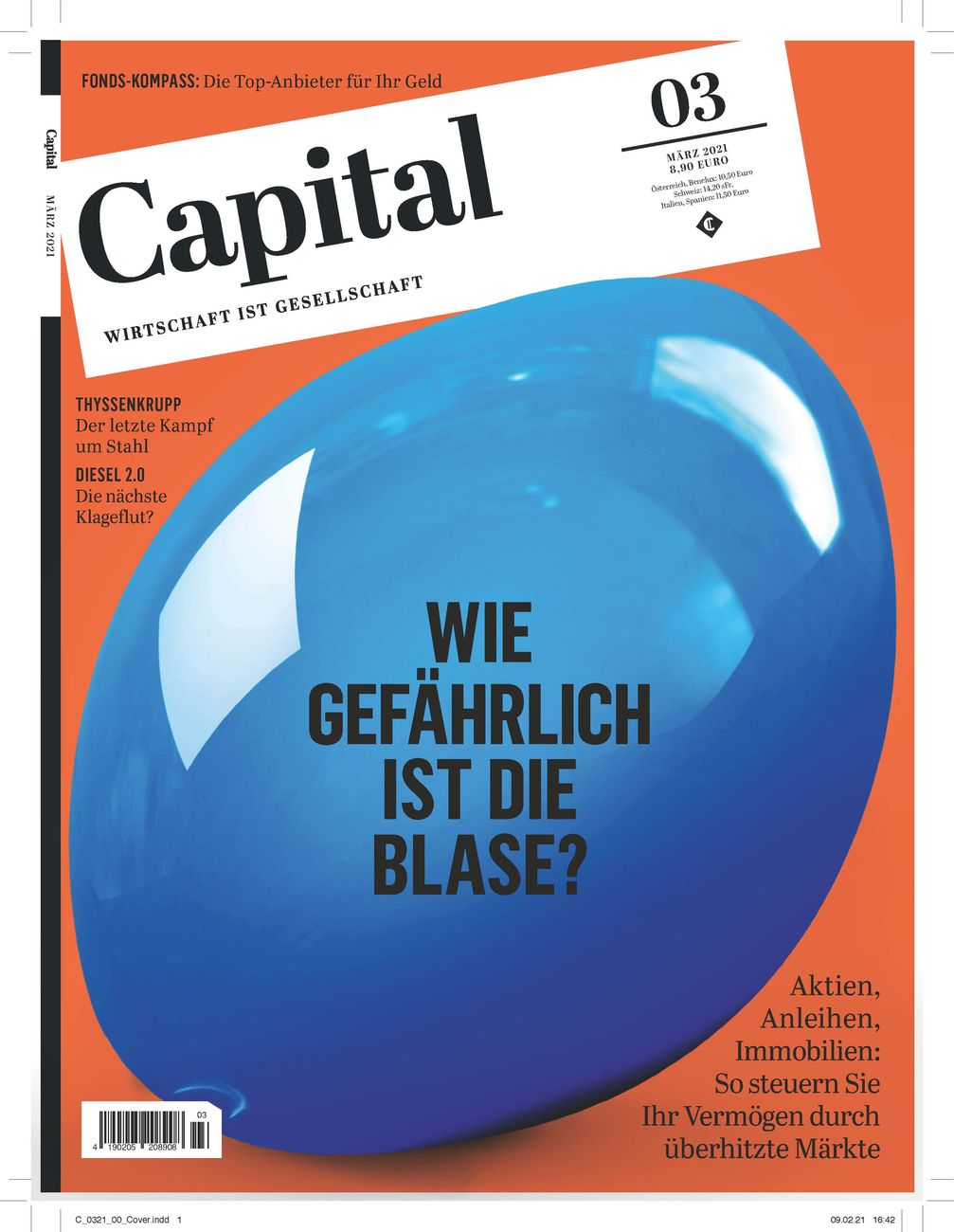 Capital 3/2021 Bild: Capital, G+J Wirtschaftsmedien Fotograf: Capital, G+J Wirtschaftsmedien
