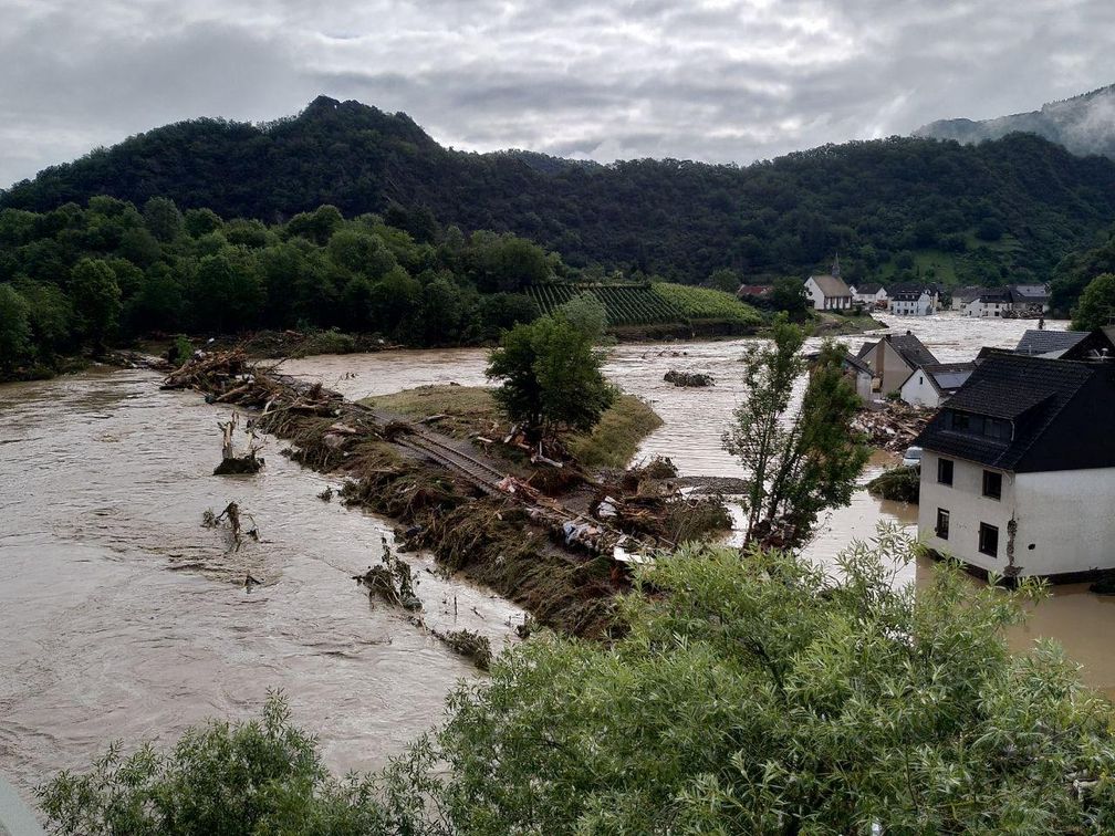 Hochwasser in Altenahr-Altenburg am 15. Juli 2021