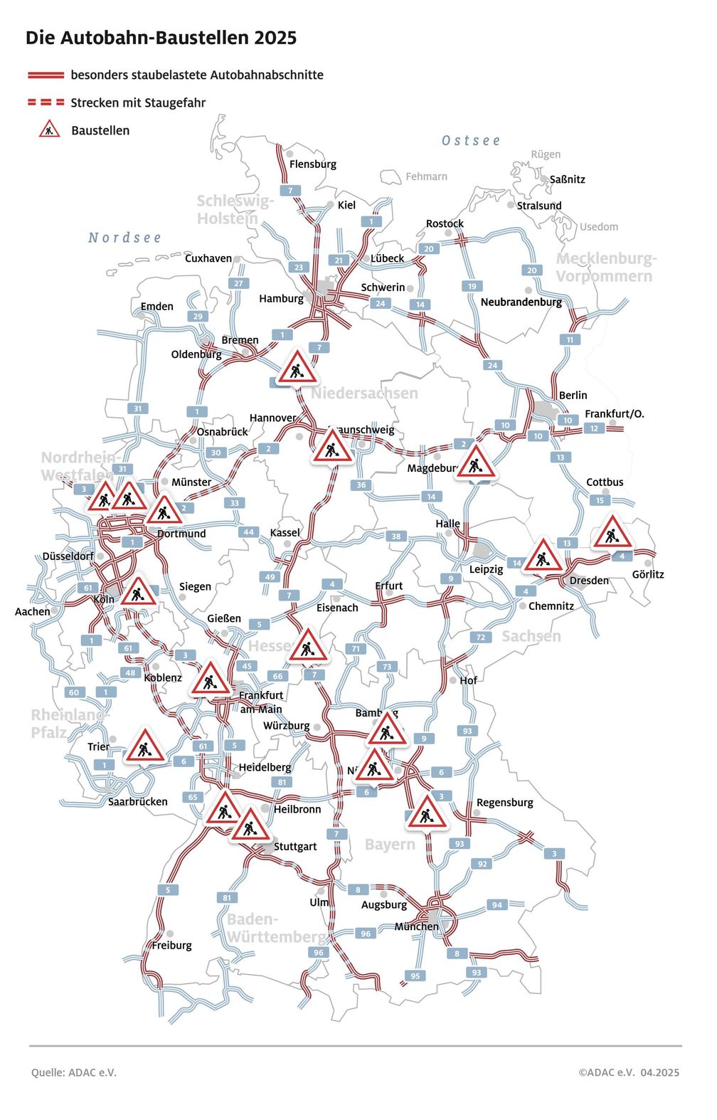 Autobahnbaustellen 2025