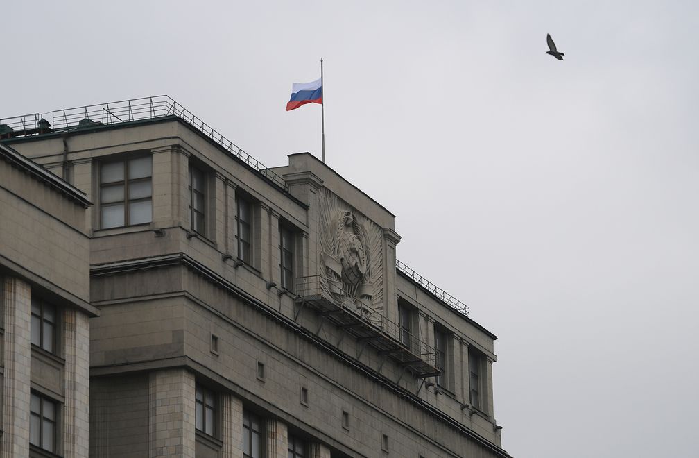 Das Gebäude der russischen Staatsduma in Moskau. Bild: Alexei Maischew / Sputnik