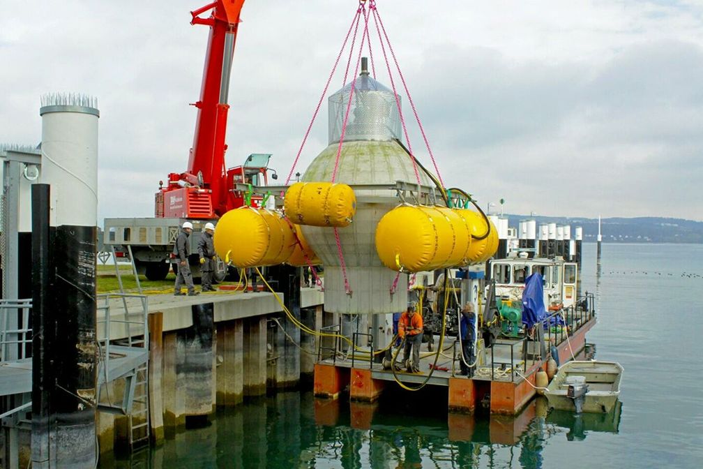 Betonkugel – ein ungewöhnlicher Pumpspeicher - SNA, 1920, 17.02.2022 (Foto: © Foto : Fraunhofer IEE)