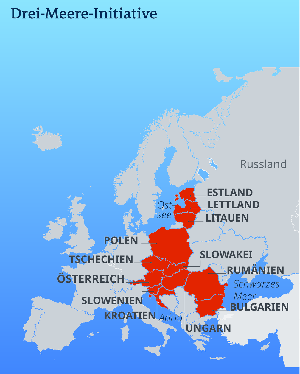 Drei-Meere-Initiative, Stand 10/2020
