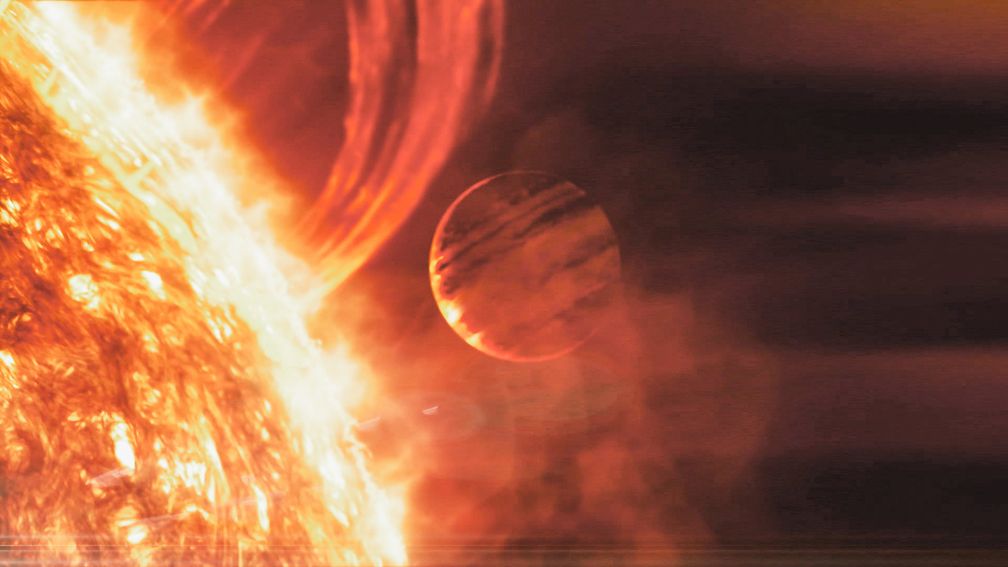 Mit neuester Technik beobachten Forscher die Entstehung von jungen Planetensystemen.  Bild: ZDF/Discovery Fotograf: ZDFinfo