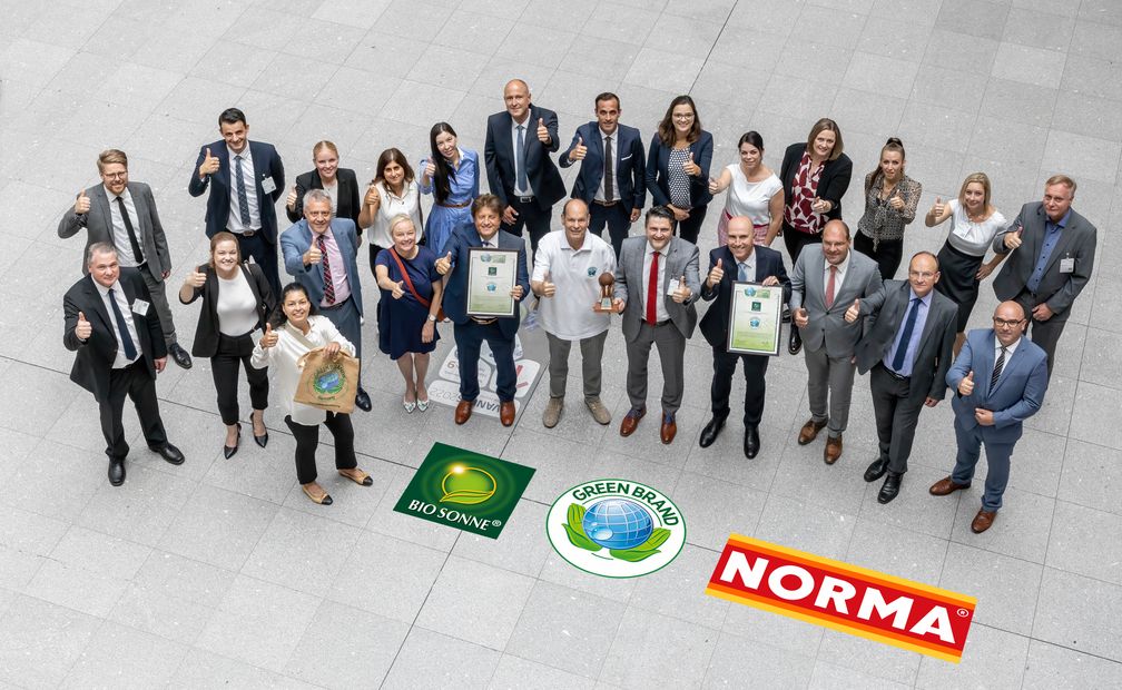 Langfristig eine grüne Sache: Die NORMA-Eigenmarke BIO SONNE wurde von GREEN BRANDS Germany ausgezeichnet.