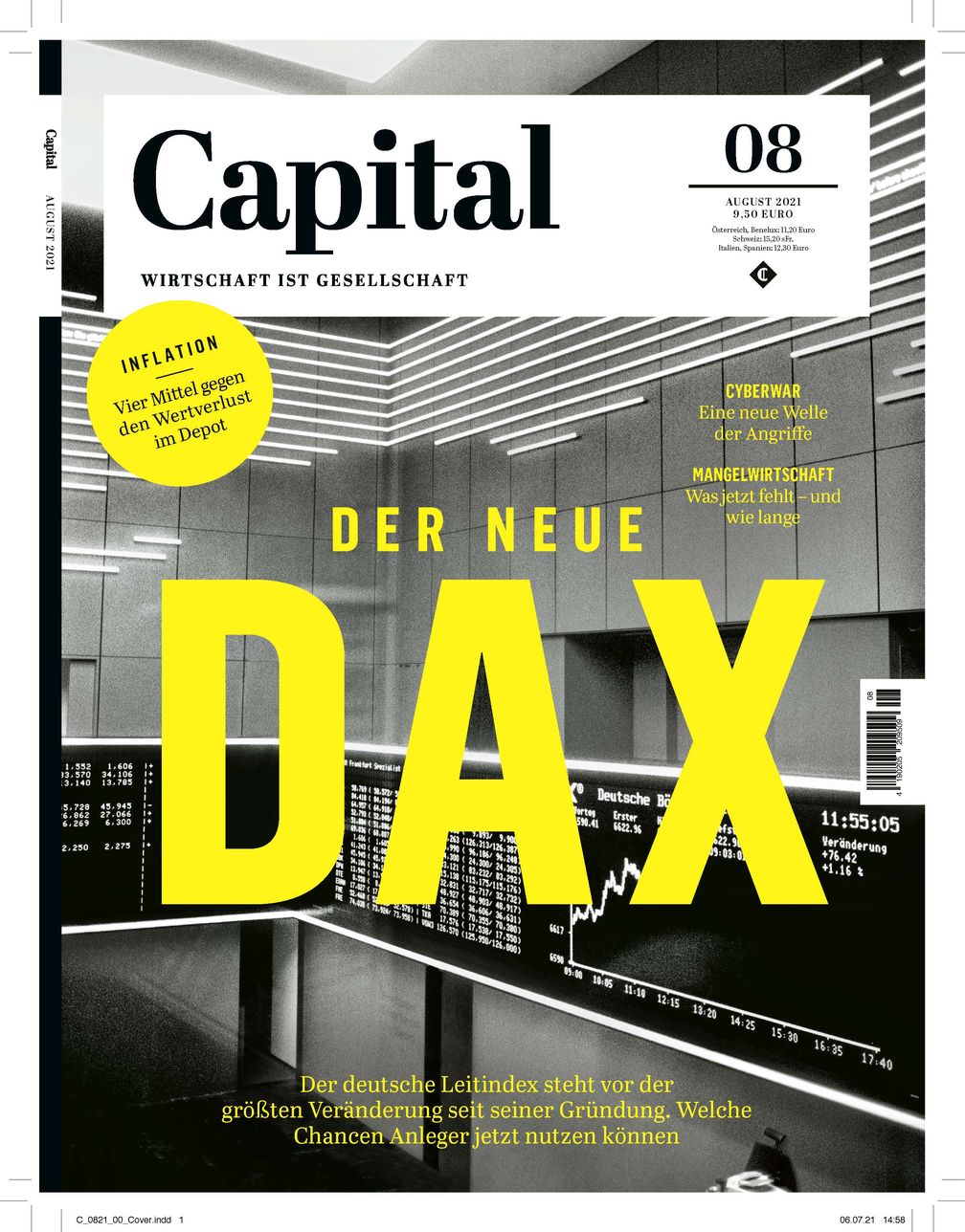Capital Ausgabe 8/2021 /  Bild: Capital, G+J Wirtschaftsmedien Fotograf: Capital, G+J Wirtschaftsmedien
