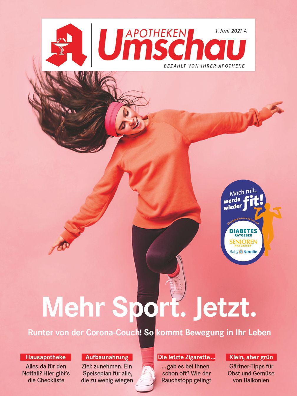 Titelbild Apotheken Umschau A Juni 2021  Bild: Wort & Bild Verlag Fotograf: Wort & Bild Verlag