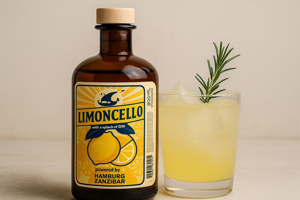 Limoncello mit Gin Bild: Hamburg-Zanzibar Fotograf: Hamburg-Zanzibar