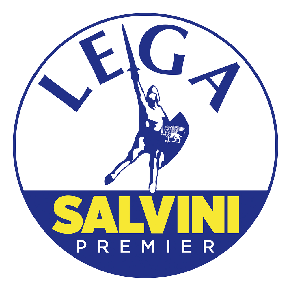Lega Nord (Liga Nord; vollständiger Name Lega Nord per l’indipendenza della Padania, übersetzt: Liga Nord für die Unabhängigkeit Padaniens), Logo