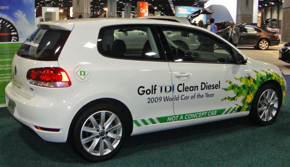 „Golf Clean TDI Diesel“ auf der Washington Auto Show im Jahr 2010
