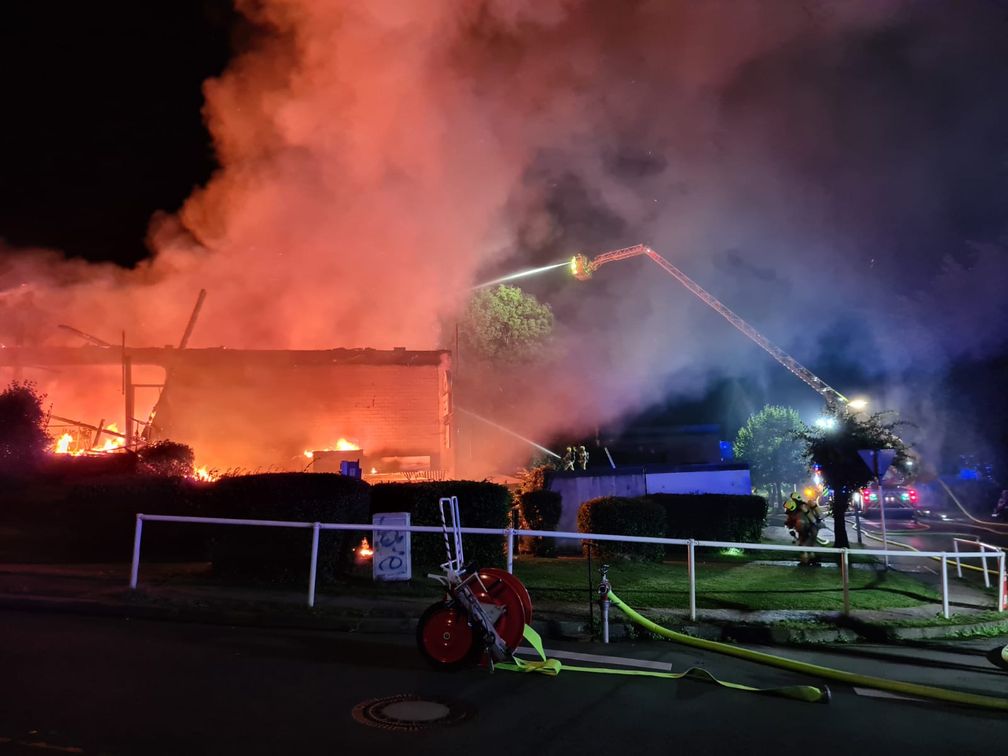 Vollbrand bei Eintreffen Bild: Feuerwehr