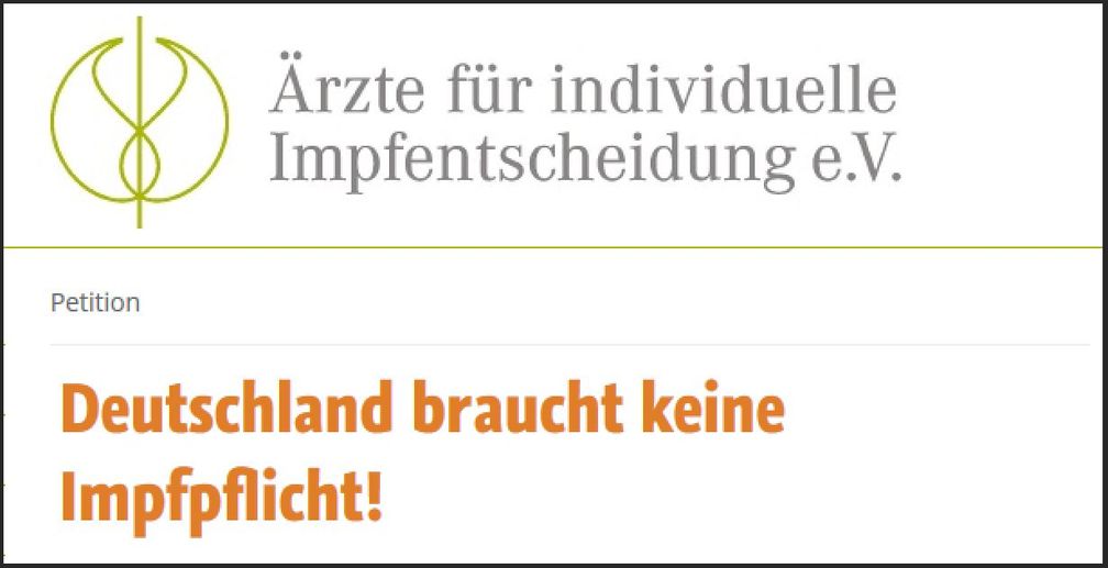 Wichtig: Online-Petition für freie Impfentscheidung