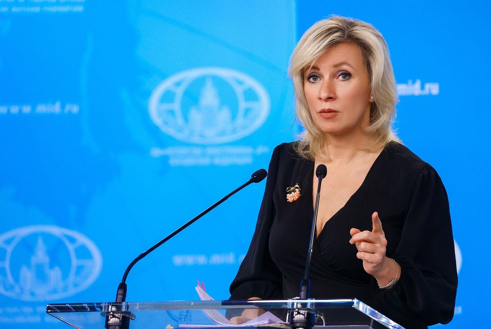 Maria Sacharowa (2022) Bild: Pressestelle des russischen Außenministeriums / Sputnik