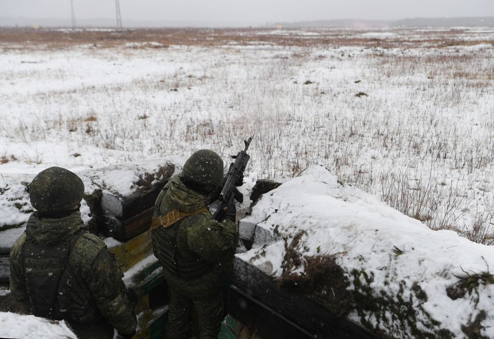 Russische Militärangehörige bei einer Übung am 13. Dezember Bild: Alexei Nikolski / Sputnik