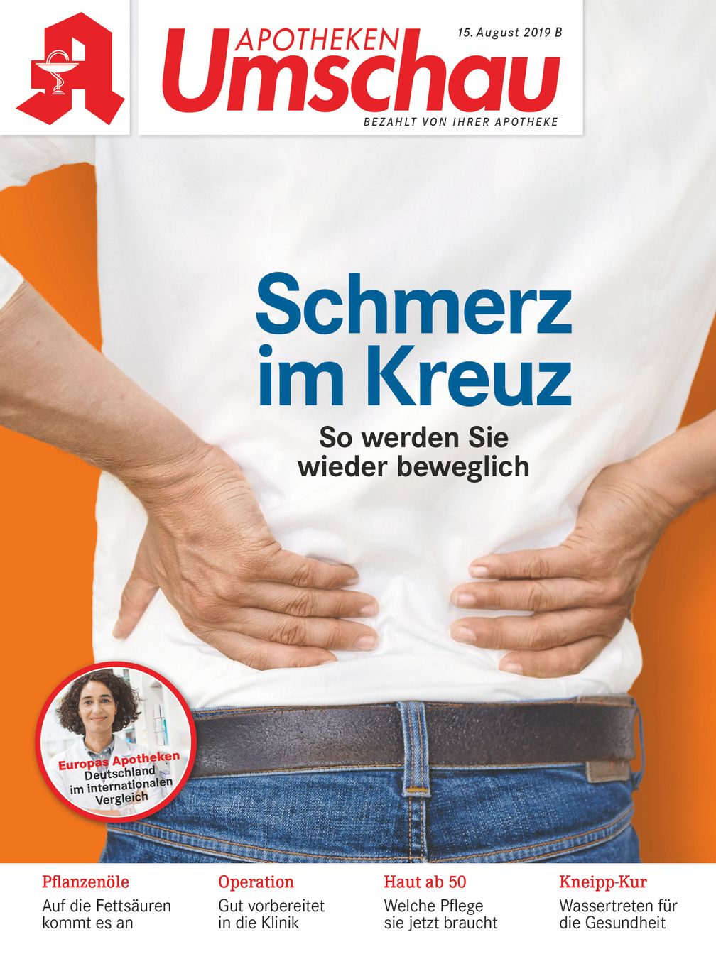 Titelbild Apotheken Umschau AU B 8/2019 Bild: "obs/Wort & Bild Verlag - Gesundheitsmeldungen"