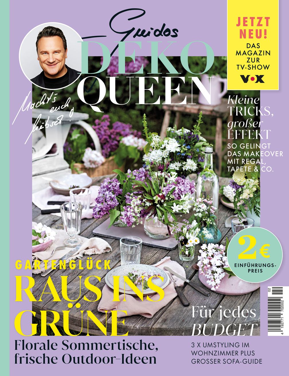 Cover der zweiten Ausgabe GUIDOS DEKO QUEEN Bild: Gruner+Jahr, GUIDOS DEKO QUEEN Fotograf: Gruner+Jahr, GUIDOS DEKO QUEEN