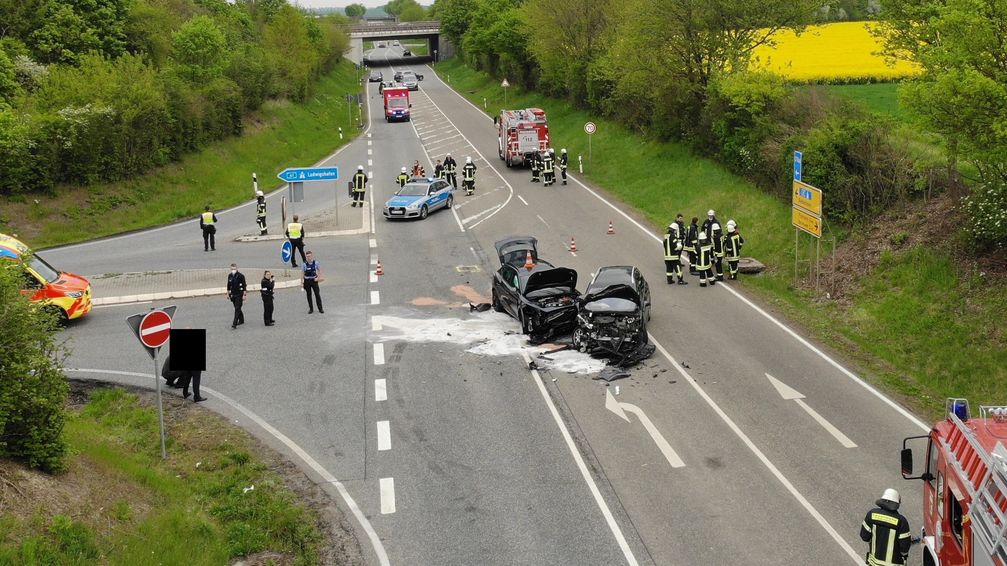 Unfallstelle L408 Bild: Polizei