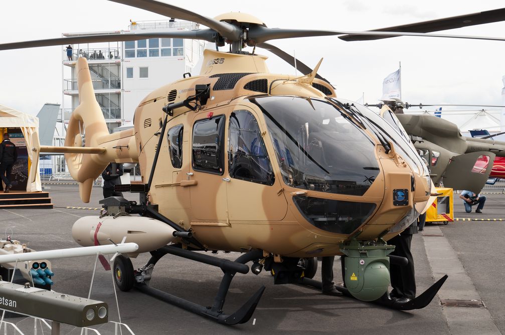 Mock-up eines EC 635 auf der ILA 2012