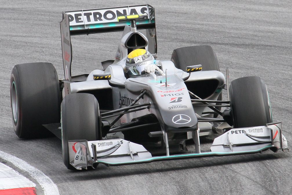 Erster "echter" Silberpfeil in der Formel 1 seit 1955: Mercedes MGP W01 (2010)