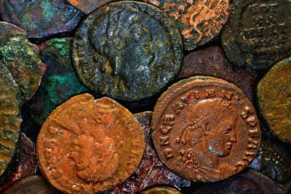 Alte römische Münze (Symbolbild)