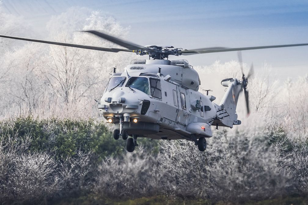 Der NH90 "Sea Lion" bei der Landung. Bild: Bundeswehr