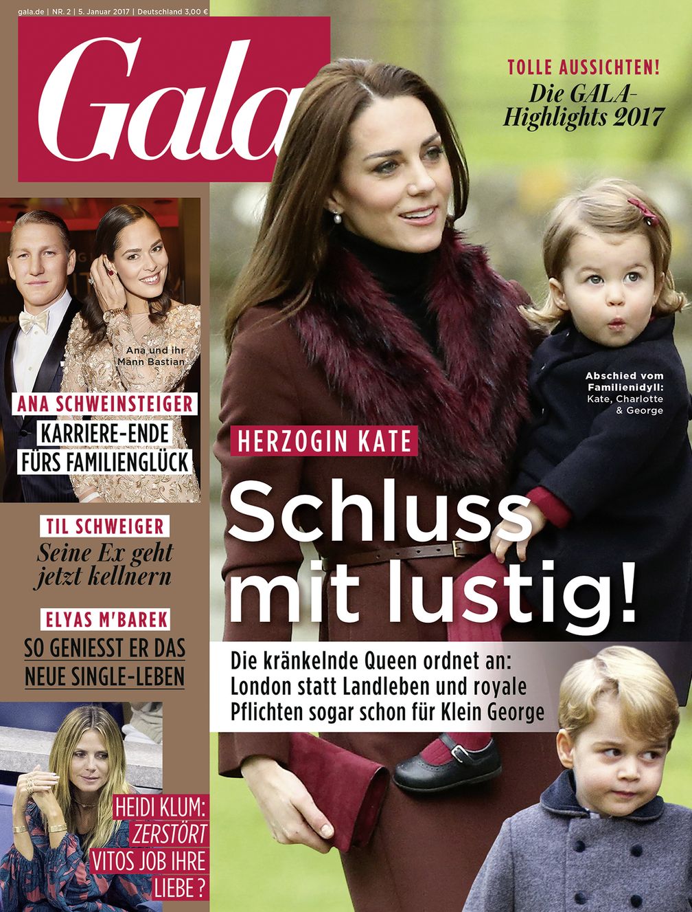Cover GALA 02/17 05.01.2017 / Bild: "obs/Gruner+Jahr, Gala"